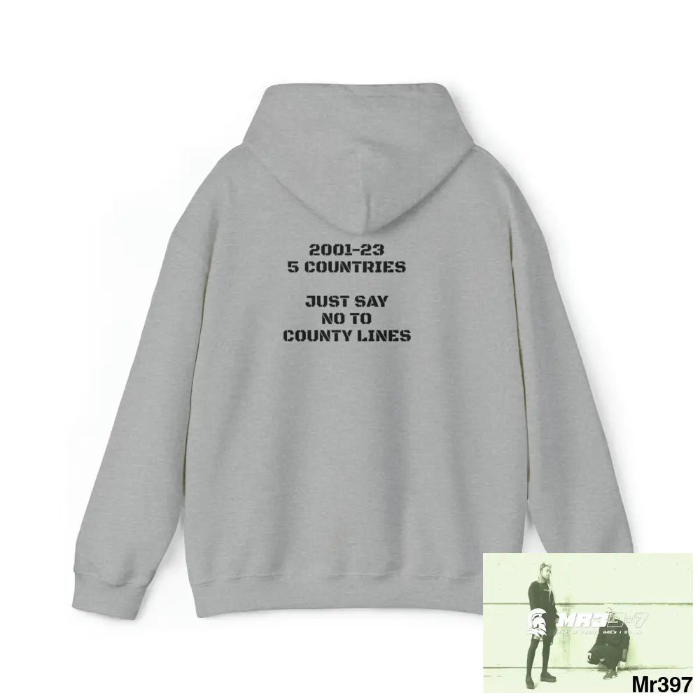 Unisex A1-Sparta 2001 - 23 5 Countries Just Say No to County Lines Heavy Blend™ Hooded Sweatshirt Hoodie