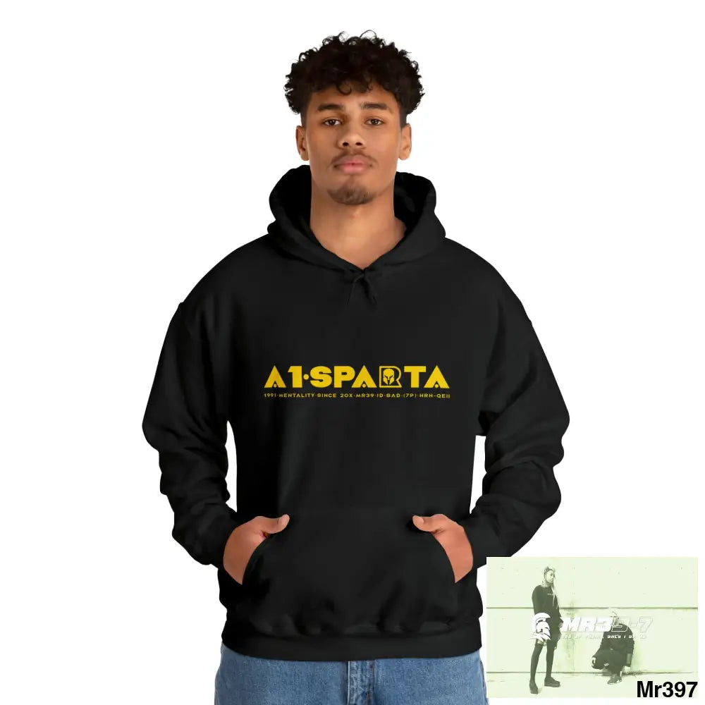 Unisex A1-Sparta 20X-12 Gwynedd Can I have My drugs Back Please ? + Fk off Heavy Blend™ Hooded Sweatshirt Black / S