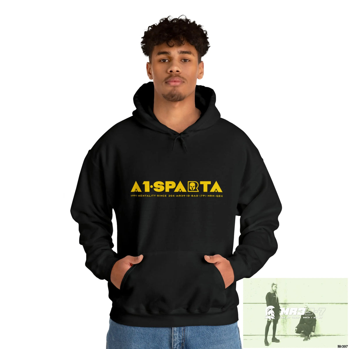 Unisex A1-Sparta 20X-12 Gwynedd Can I have My drugs Back Please ? + Fk off Heavy Blend™ Hooded Sweatshirt Black / S