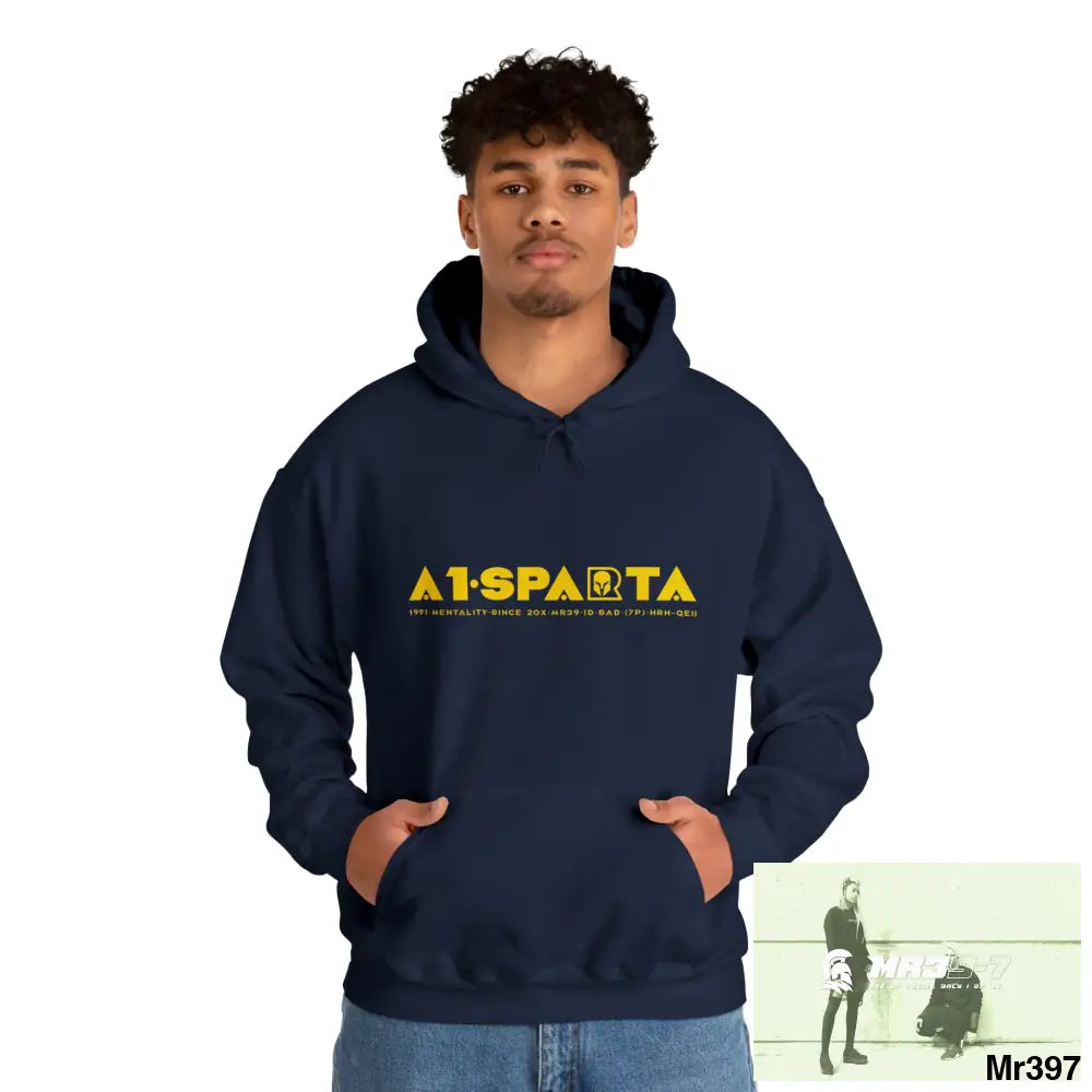 Unisex A1-Sparta 20X-12 Gwynedd Can I have My drugs Back Please ? + Fk off Heavy Blend™ Hooded Sweatshirt Navy / S