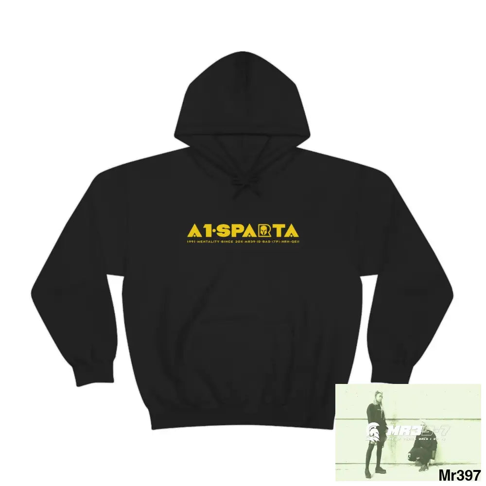Unisex A1-Sparta Heavy Blend™ Hooded Sweatshirt Black / S Hoodie