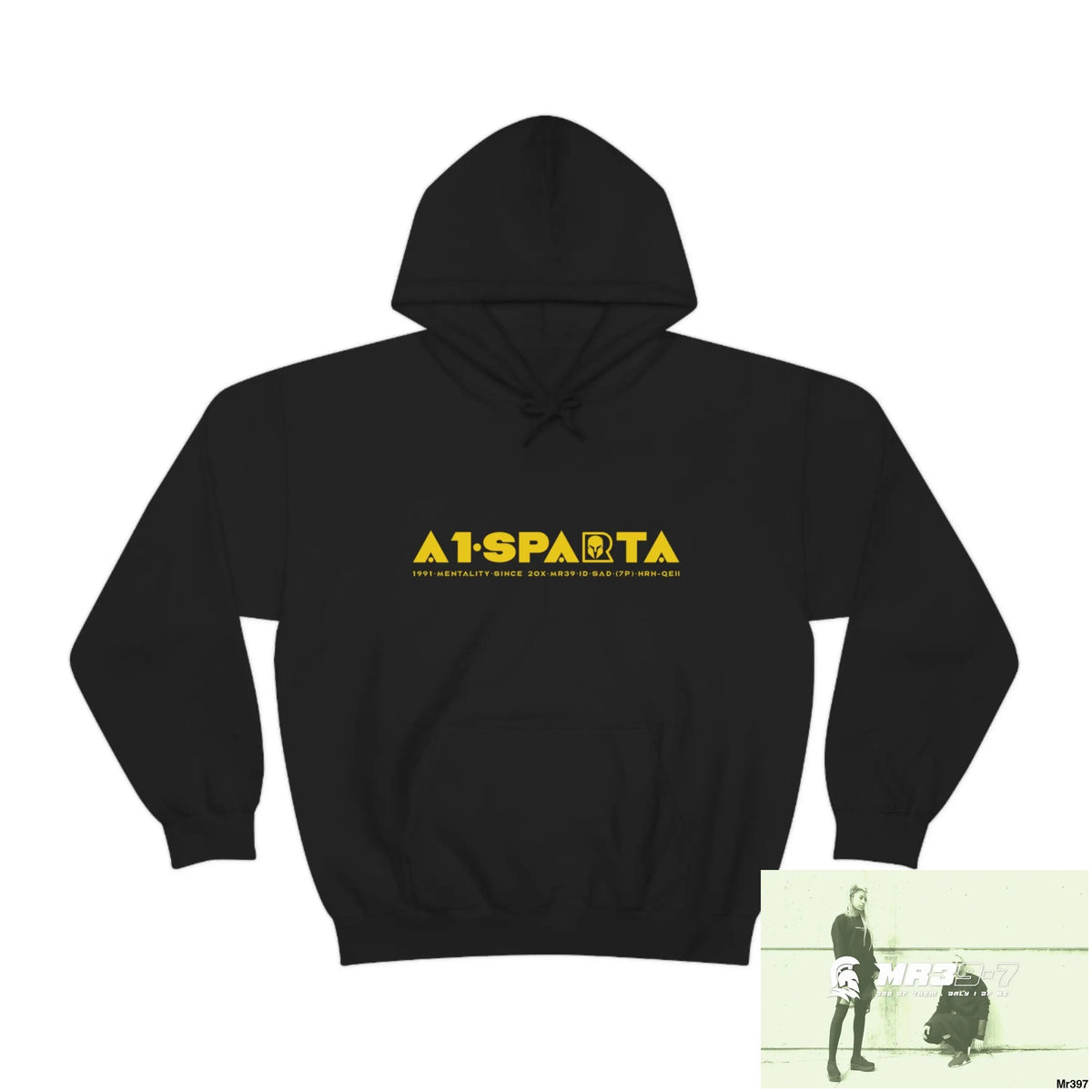 Unisex A1-Sparta Theme Heavy Blend™ Hooded Sweatshirt Black / S Hoodie