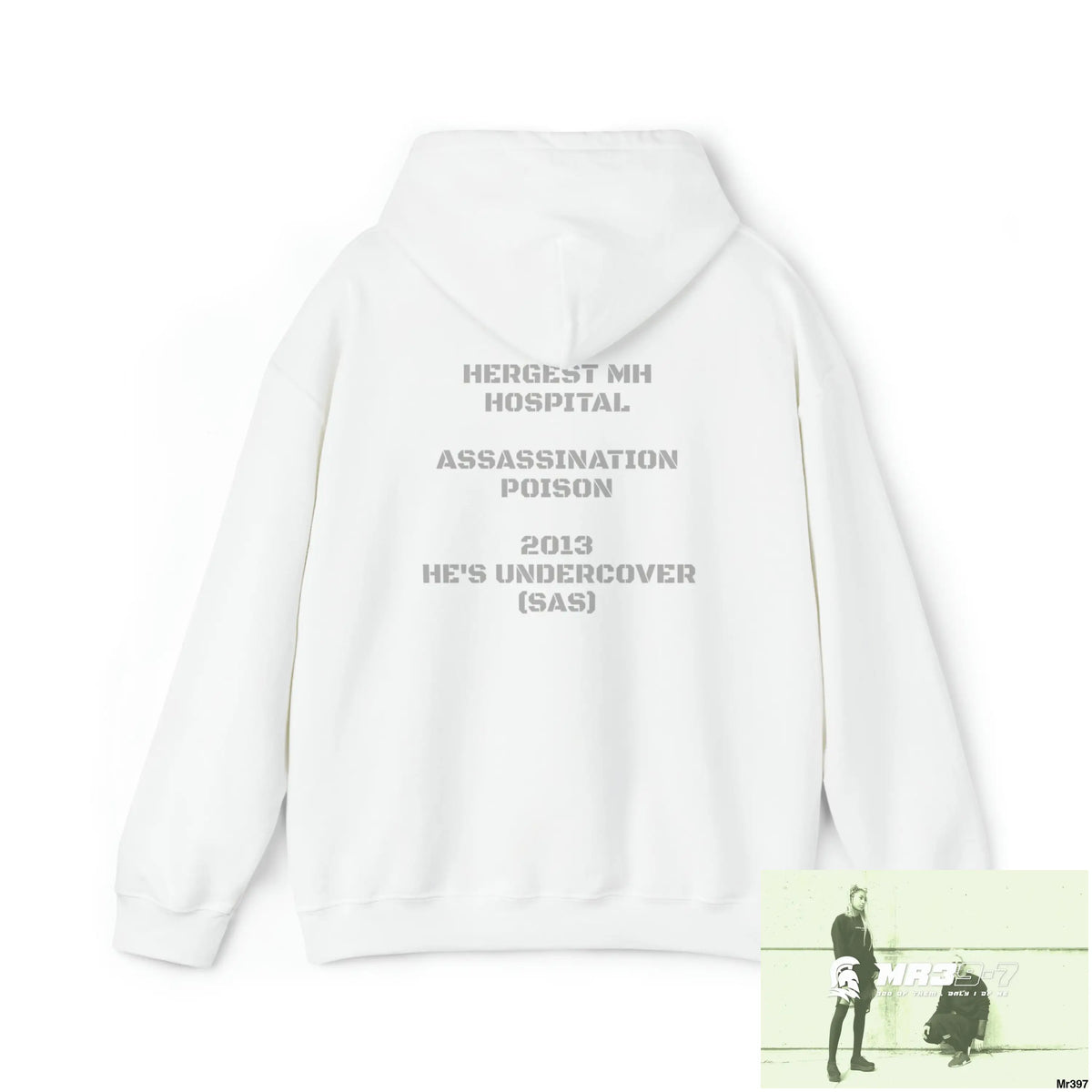Unisex A1-Vigilante Hergest Assassination (Poison) He’s Undercover SAS Heavy Blend™ Hooded Sweatshirt Hoodie