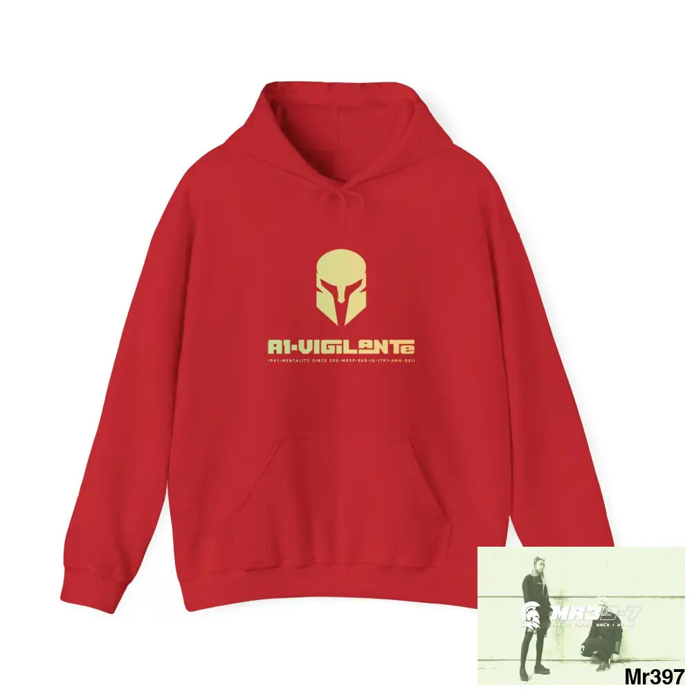 Unisex A1-Vigilante In blind Kenya Spy Issues & sheets Heavy Blend™ Hooded Sweatshirt Red / M Hoodie