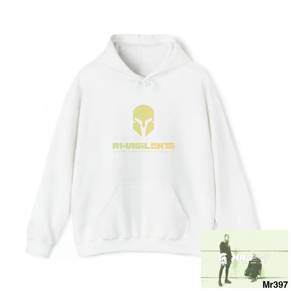 Unisex A1-Vigilante Telford & Wrekin (My Home from 2018) In blind Heavy Blend™ Hooded Sweatshirt White / M Hoodie