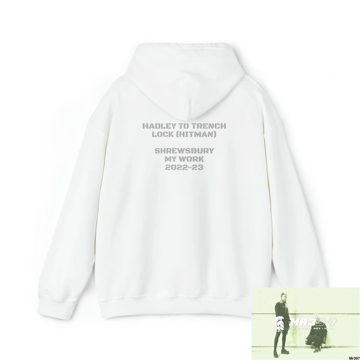 Unisex A1-Vigilante The Central American Hitman Hadley to Trench lock & My work Heavy Blend™ Hooded Sweatshirt Hoodie