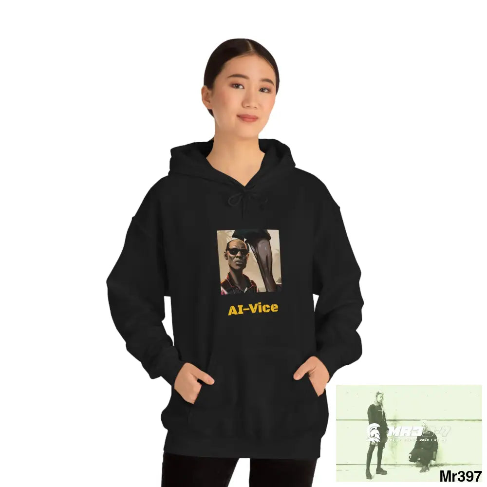 Unisex AI Vice Vigilante Heavy Blend™ Hooded Sweatshirt Hoodie