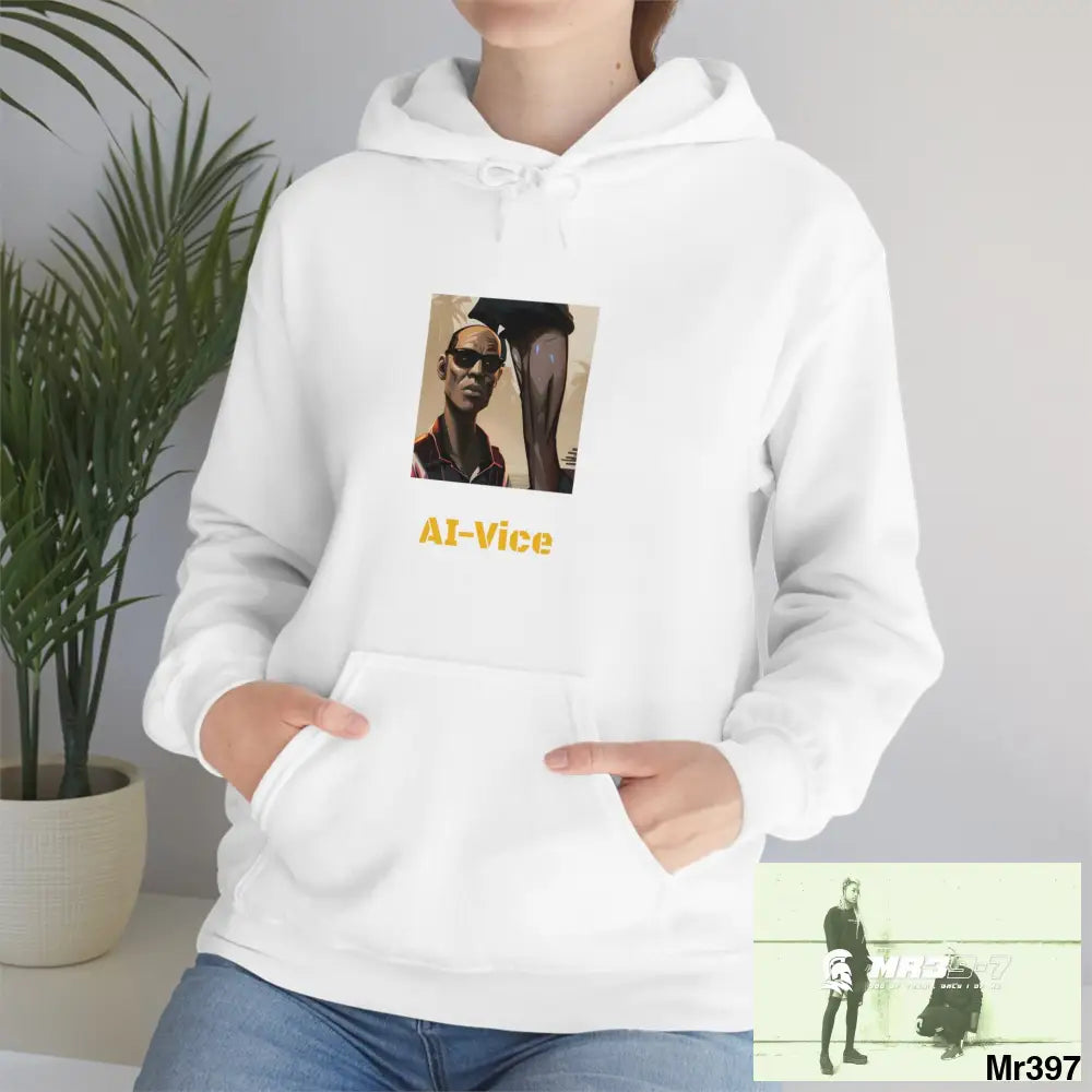 Unisex AI Vice Vigilante Heavy Blend™ Hooded Sweatshirt Hoodie