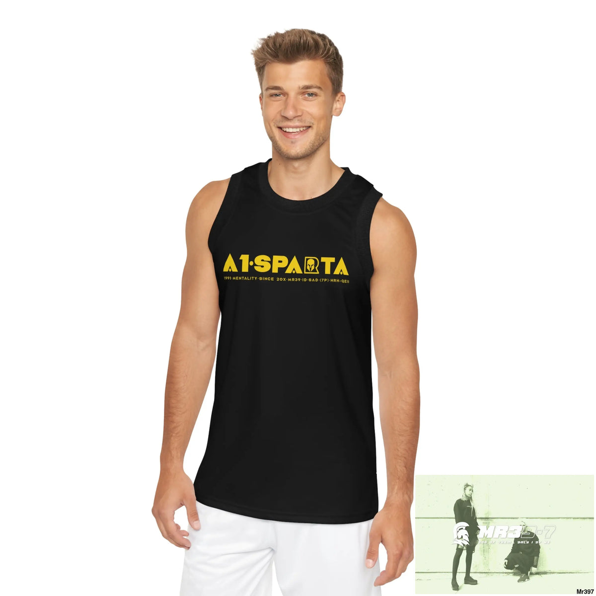Unisex Basketball A1-Sparta Jersey (AOP) XS / Black rib All Over Prints