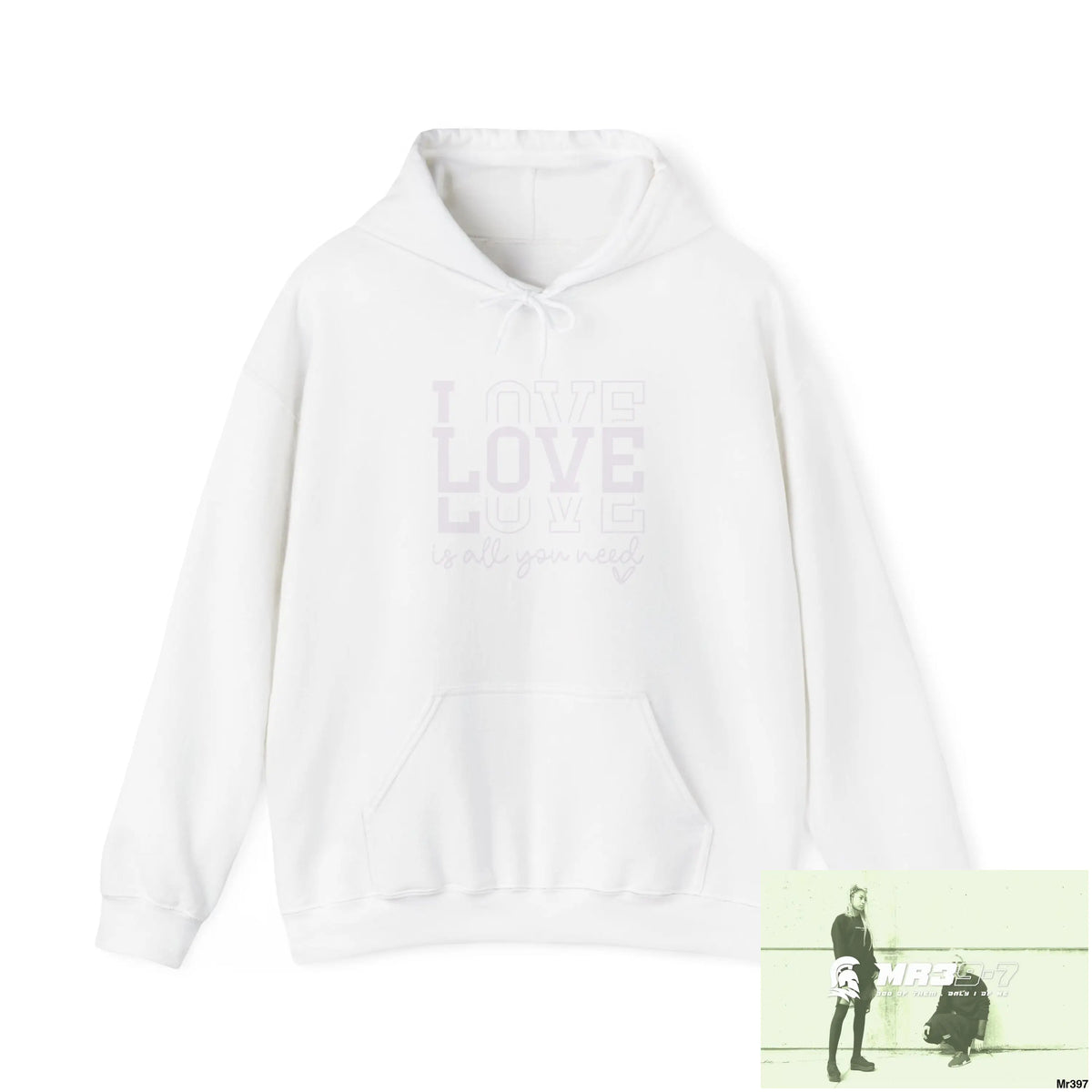 Unisex Love is all you need Heavy Blend™ Hooded Sweatshirt White / M Hoodie