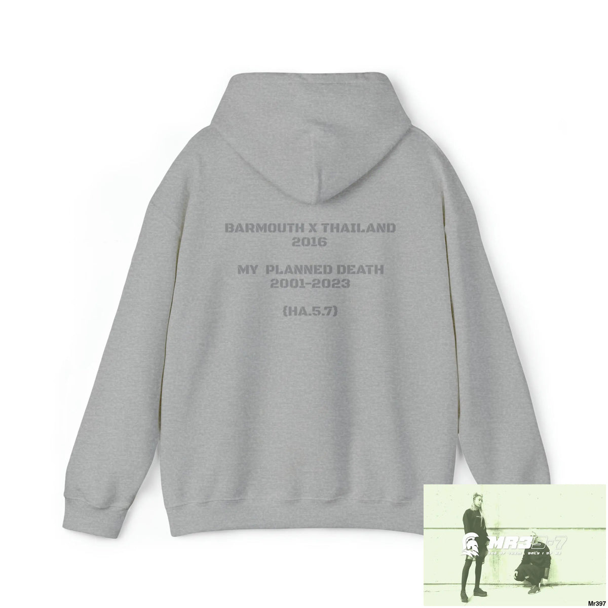 Unisex MR39-7 2001-2023 My Planned Death Barmouth X Thailand Heavy Blend™ Hooded Sweatshirt Hoodie