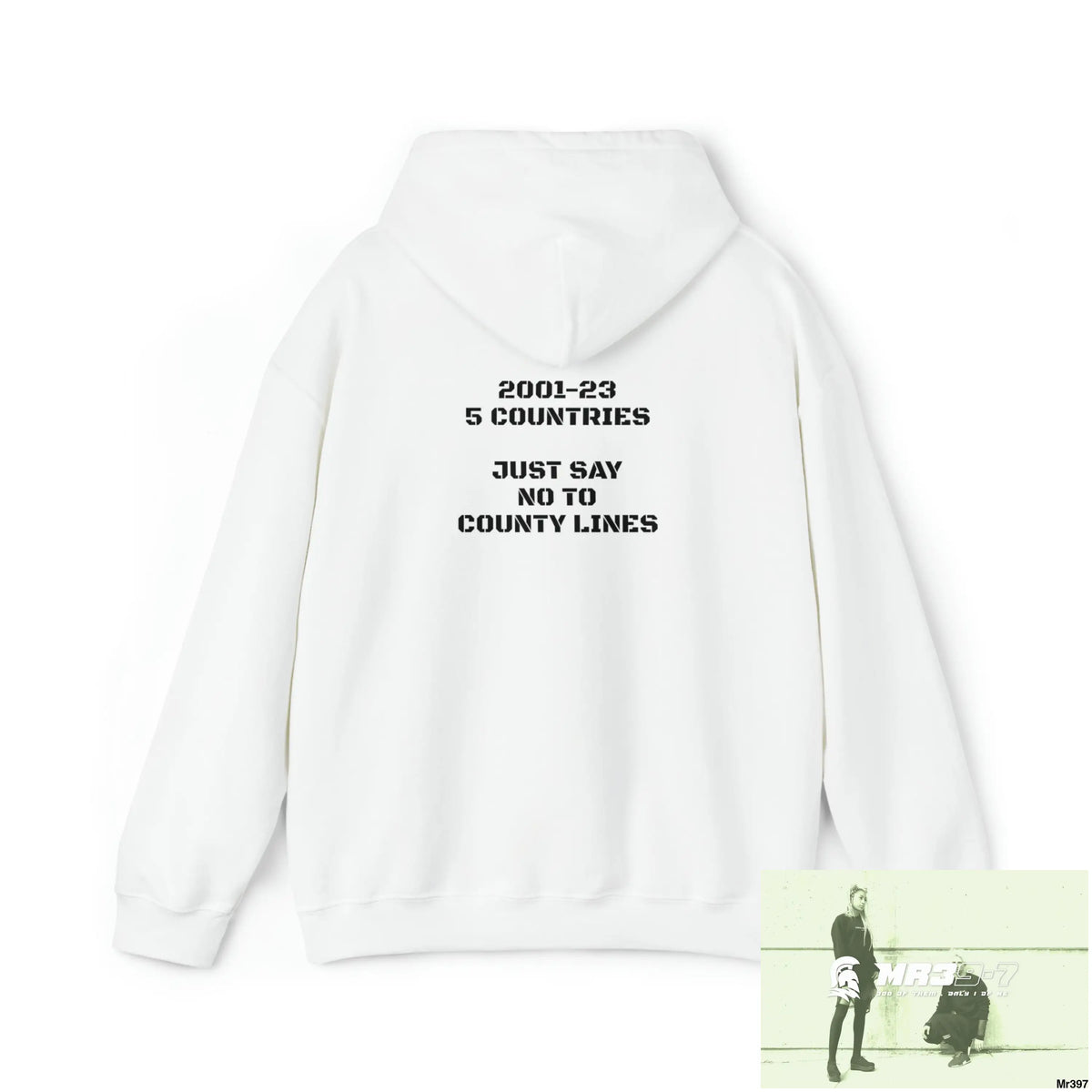 Unisex MR39-7 2001-23 5 Countries Just Say No To County Lines Heavy Blend™ Hooded Sweatshirt Hoodie