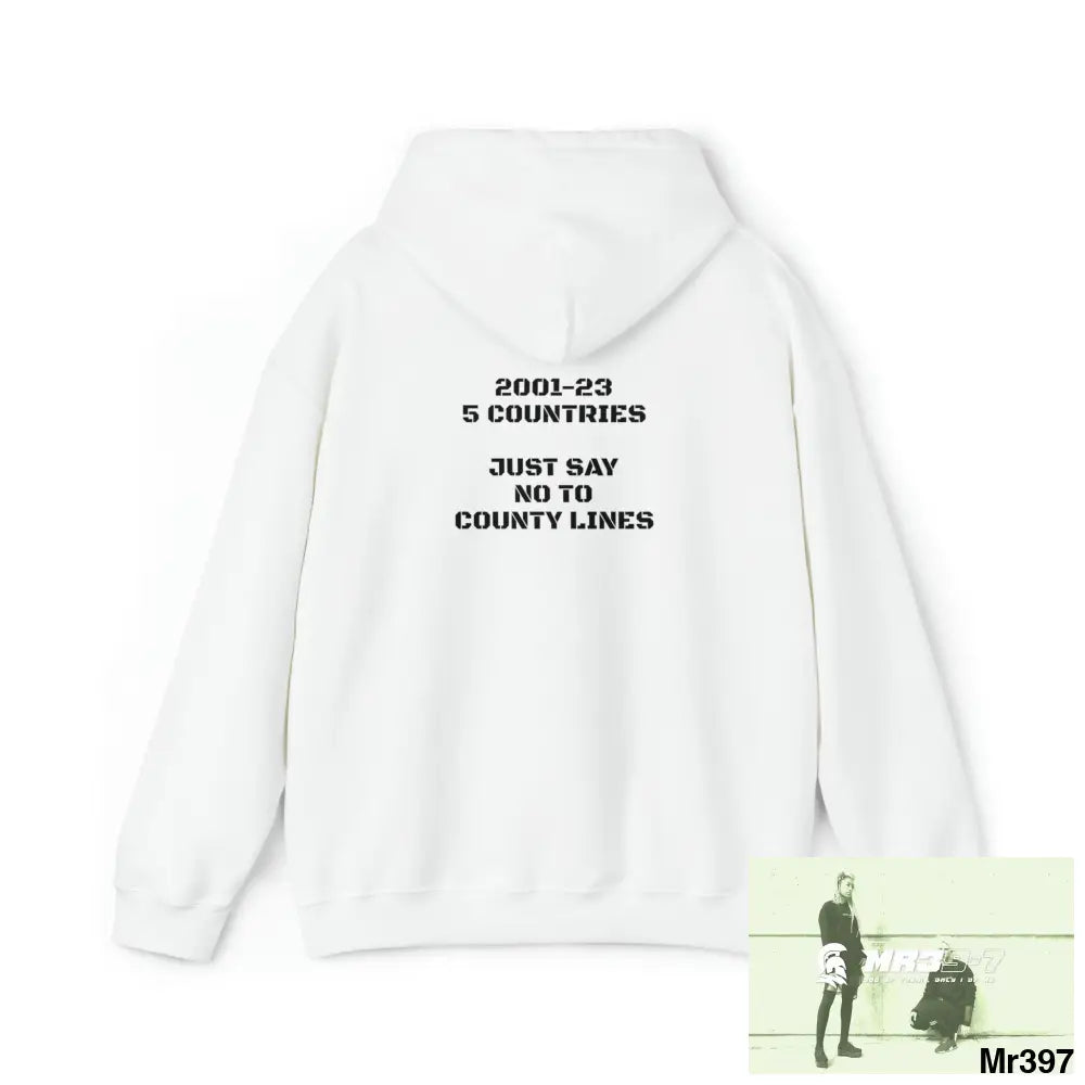 Unisex MR39-7 2001-23 5 Countries Just Say No To County Lines Heavy Blend™ Hooded Sweatshirt Hoodie