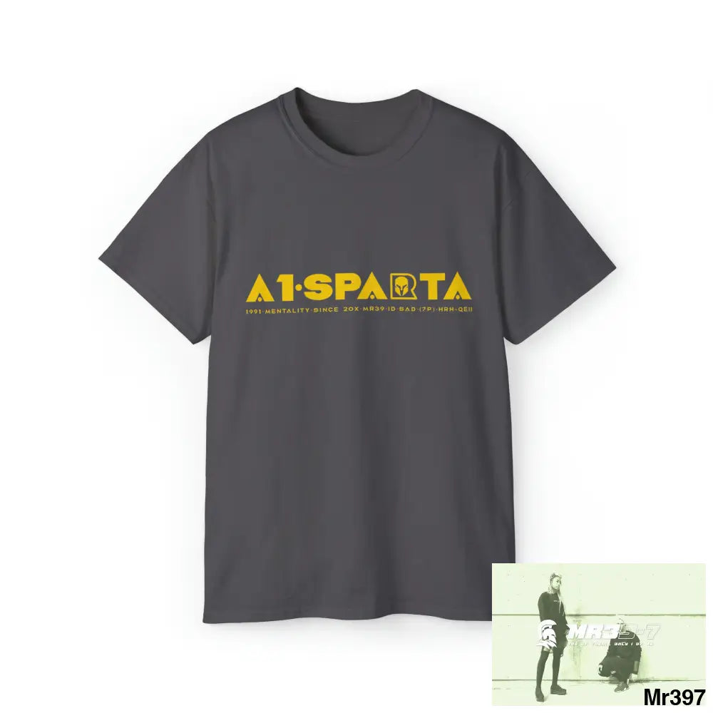 Unisex Ultra Cotton Tee A1•SPARTA VIGILANTE Charcoal / S T-Shirt