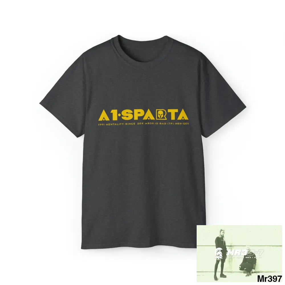 Unisex Ultra Cotton Tee A1•SPARTA VIGILANTE Dark Heather / S T-Shirt