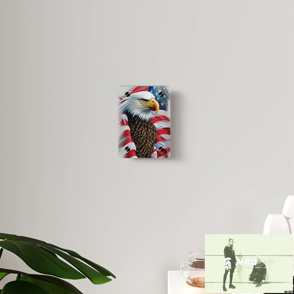 USA Eagle 32k Hyperrealistic Digital Graphic Acrylic Wall Art Panels Home Decor