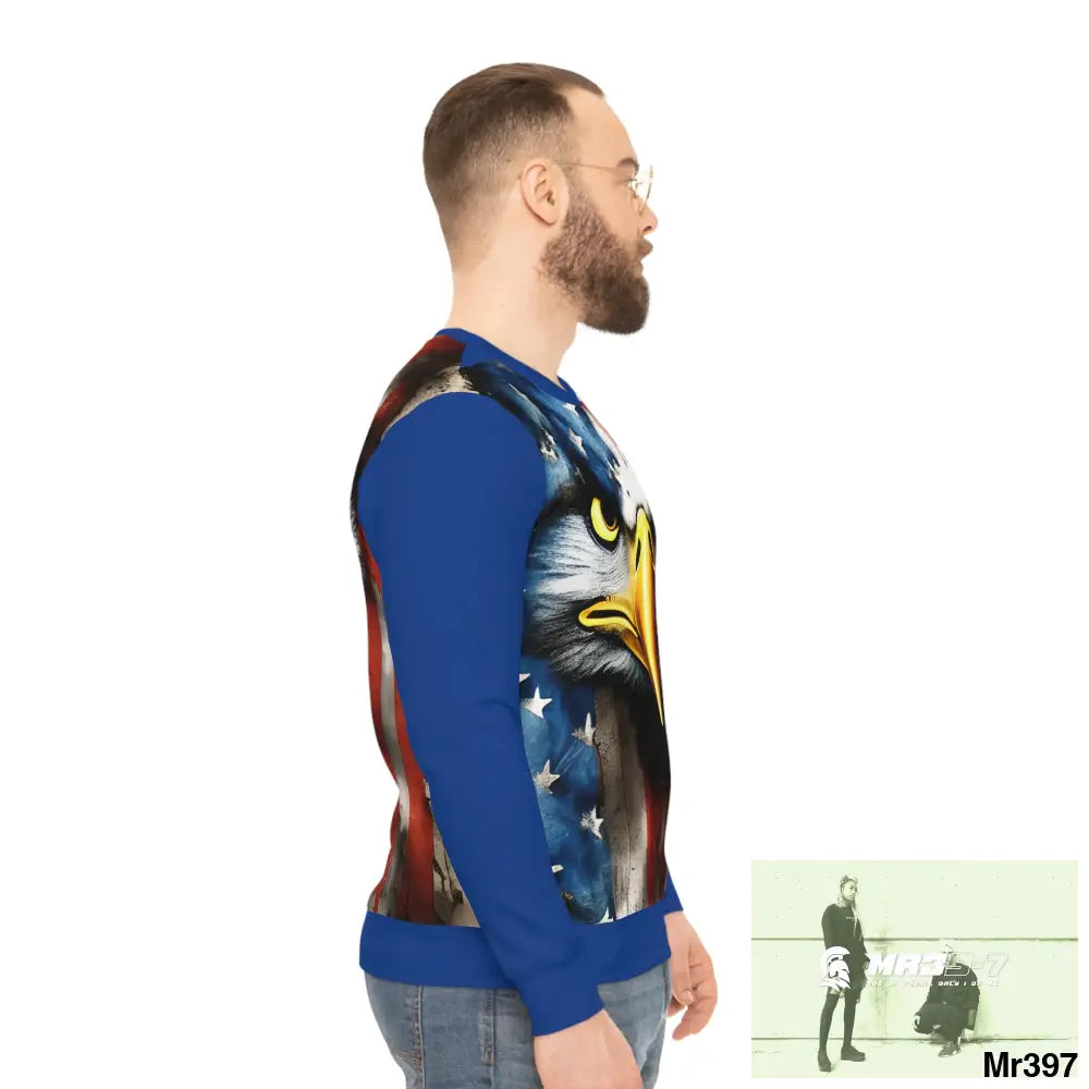USA Eagle Lightweight Sweatshirt (AOP) All Over Prints