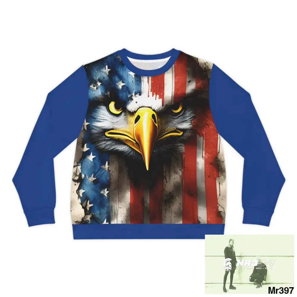 USA Eagle Lightweight Sweatshirt (AOP) S All Over Prints