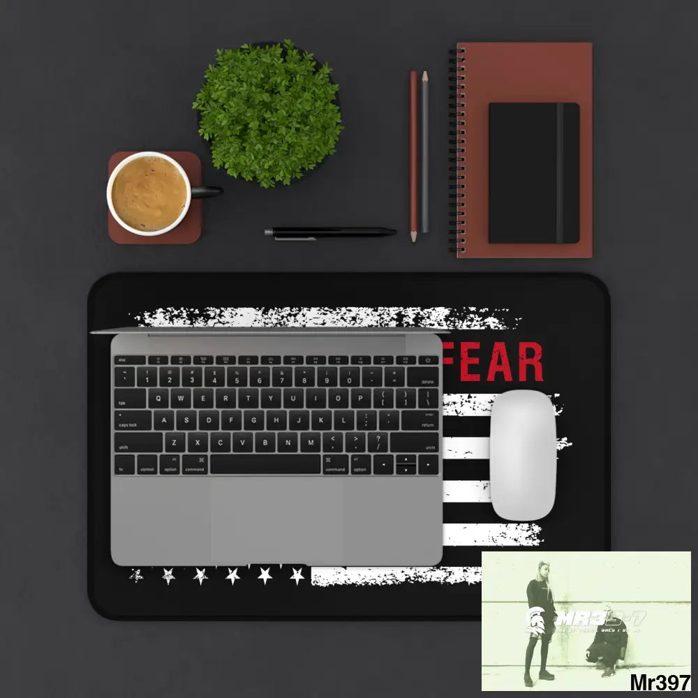 USA Faith over Fear Desk Mat Home Decor