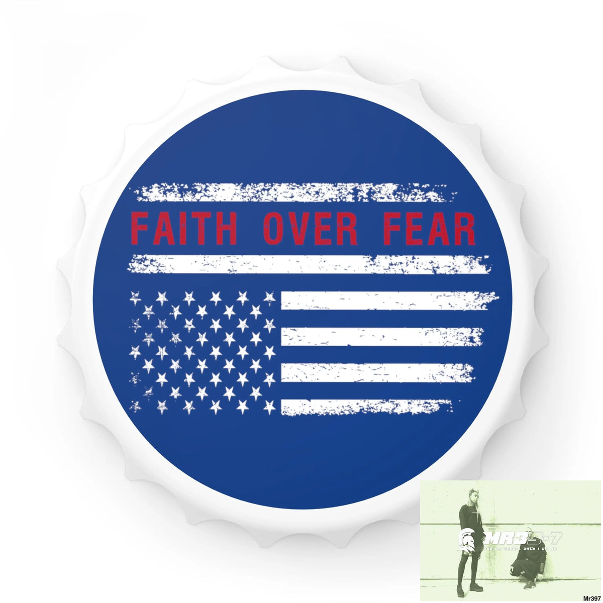 USA Faith Over Fear Edition Bottle Opener One size / White Accessories