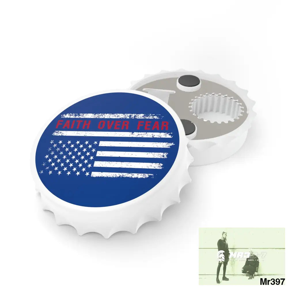 USA Faith Over Fear Edition Bottle Opener One size / White Accessories