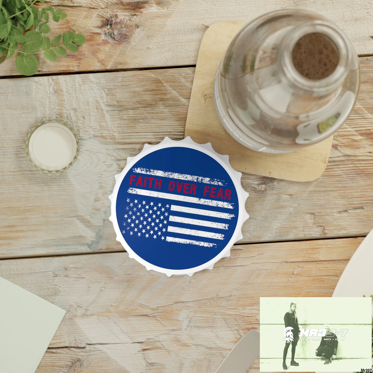 USA Faith Over Fear Edition Bottle Opener One size / White Accessories
