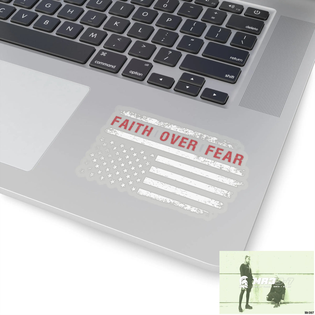 USA Faith over Fear Kiss-Cut Stickers Paper products