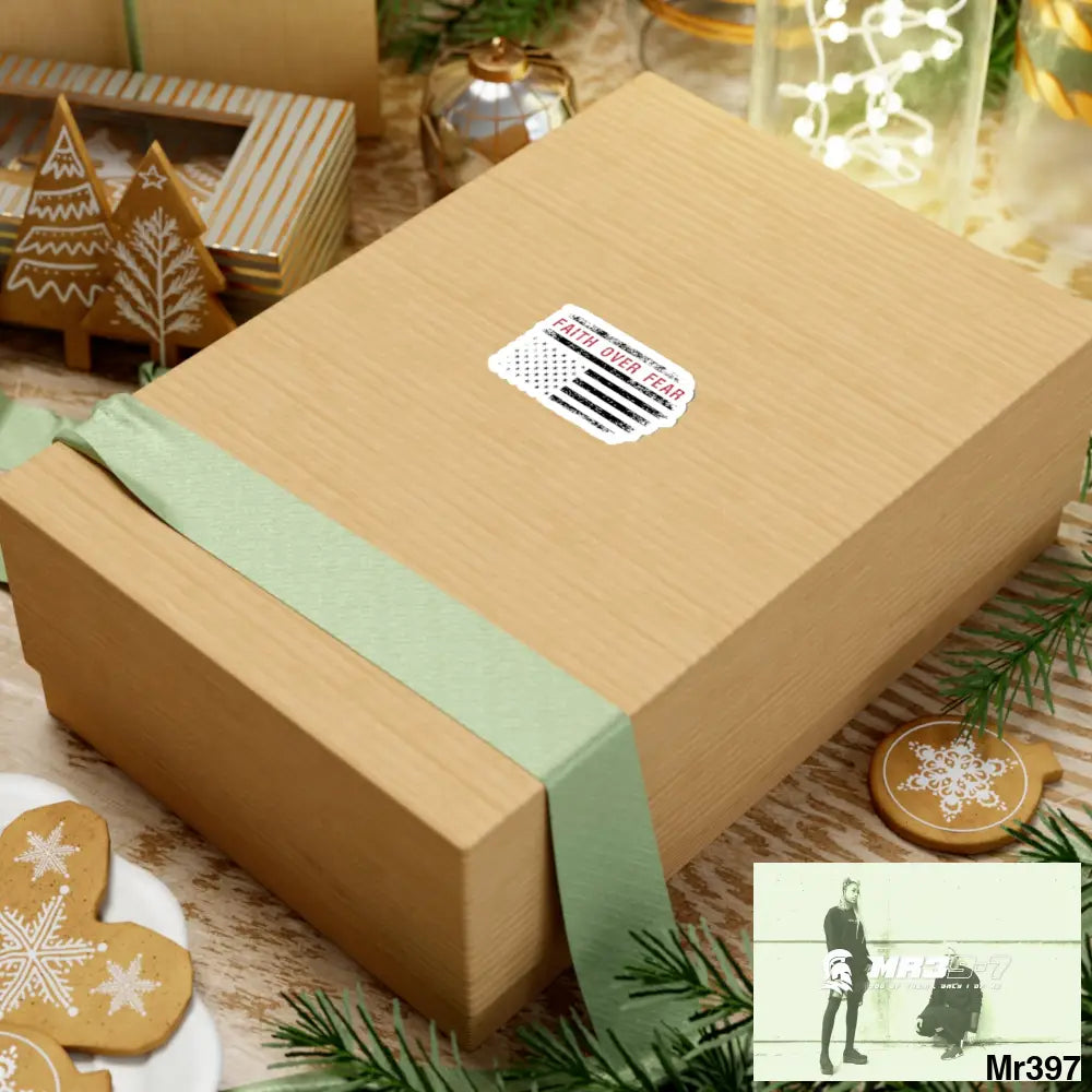 USA Faith over Fear Kiss-Cut Stickers Paper products