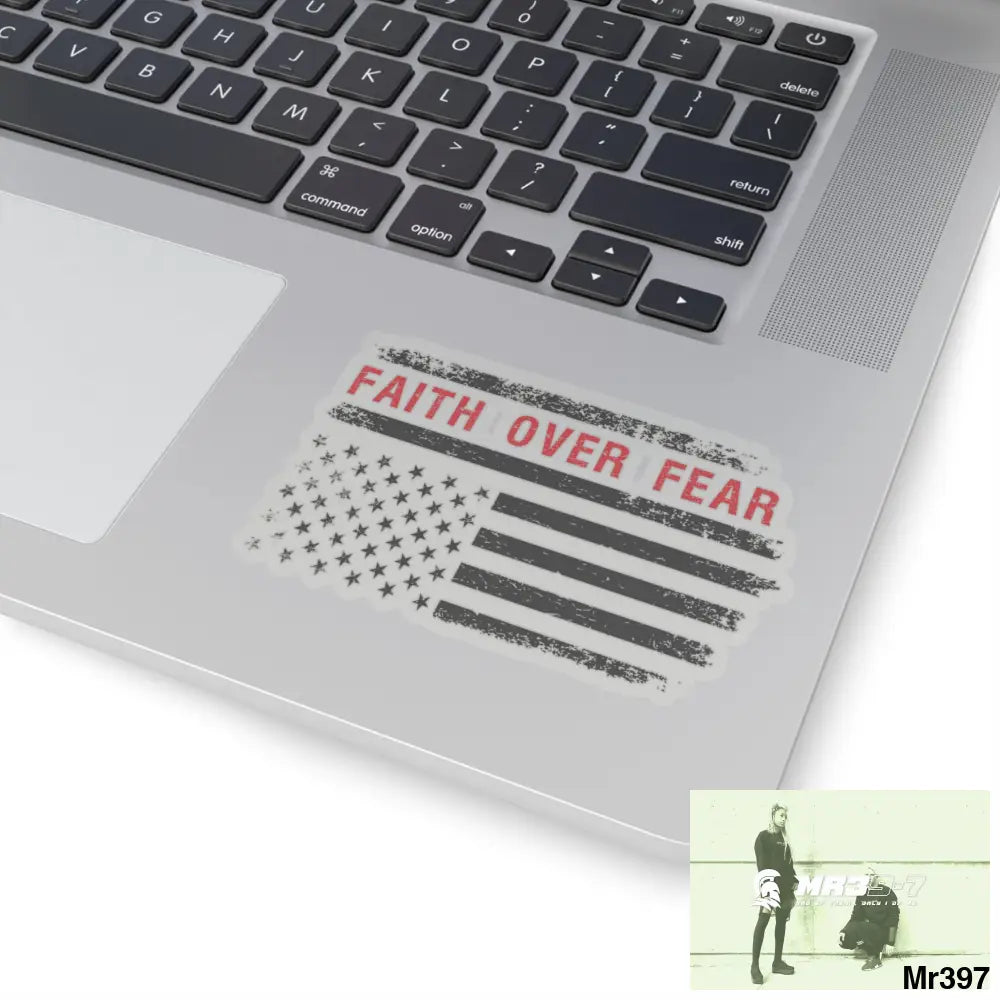 USA Faith over Fear Kiss-Cut Stickers Paper products