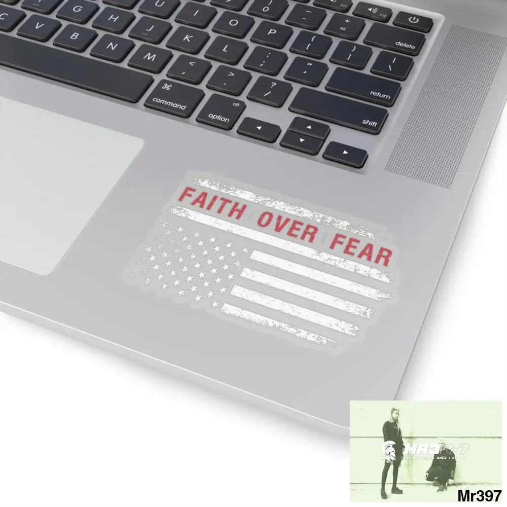 USA Faith over Fear Kiss-Cut Stickers Paper products