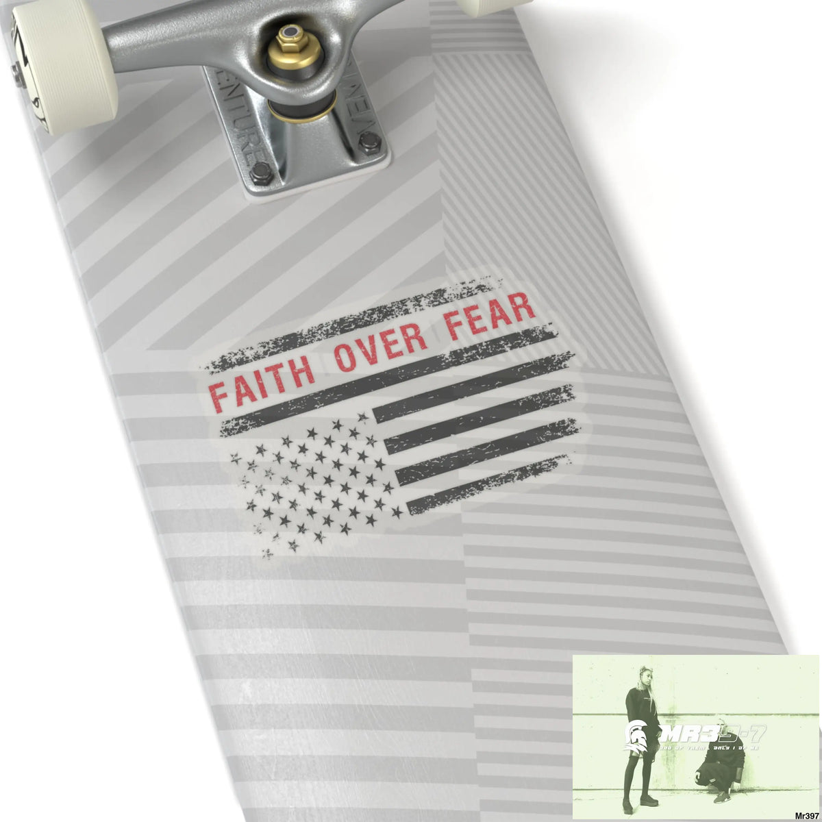 USA Faith over Fear Kiss-Cut Stickers Paper products