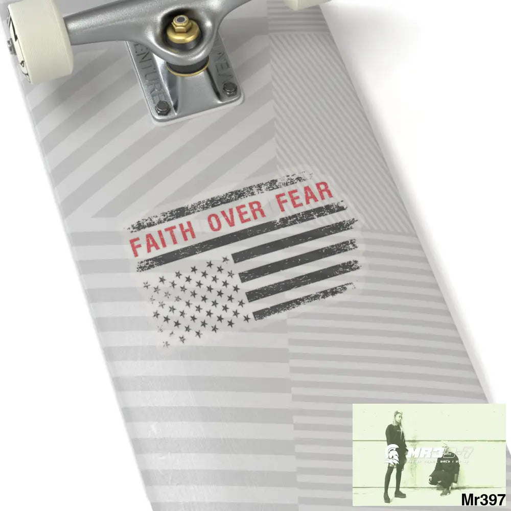 USA Faith over Fear Kiss-Cut Stickers Paper products