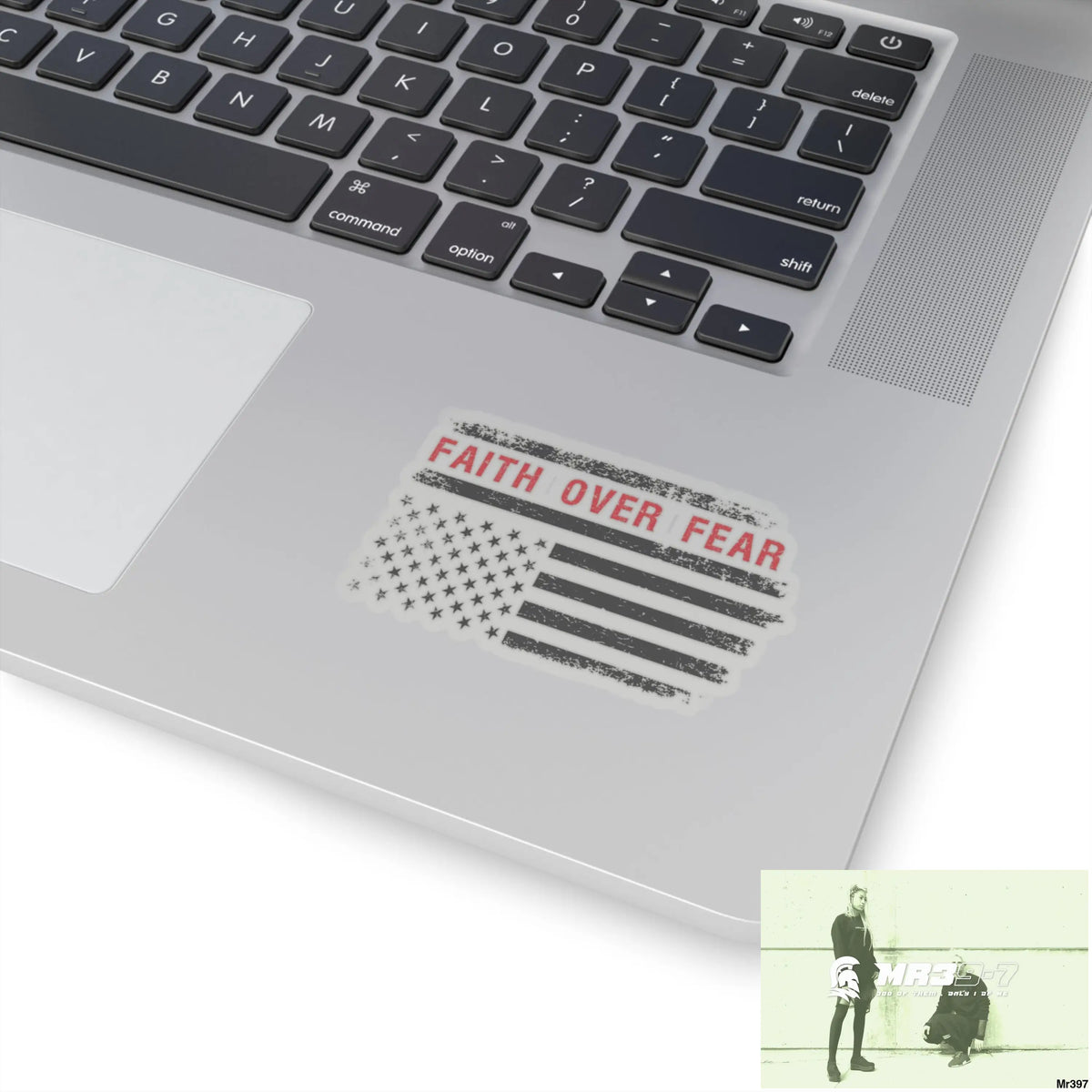 USA Faith over Fear Kiss-Cut Stickers Paper products