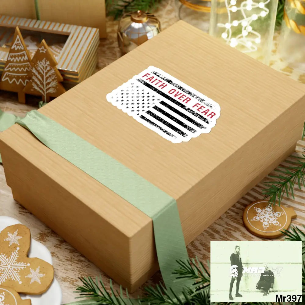 USA Faith over Fear Kiss-Cut Stickers Paper products