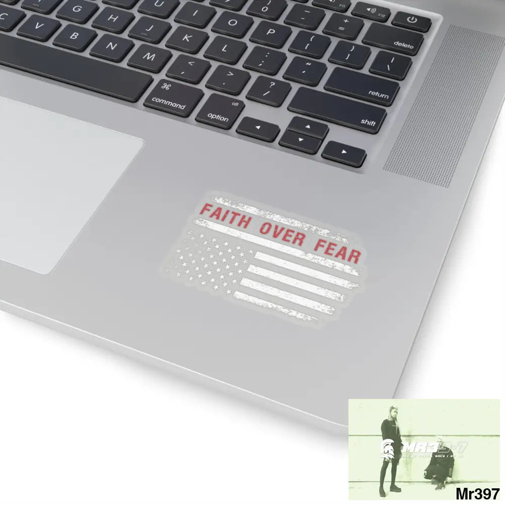 USA Faith over Fear Kiss-Cut Stickers Paper products
