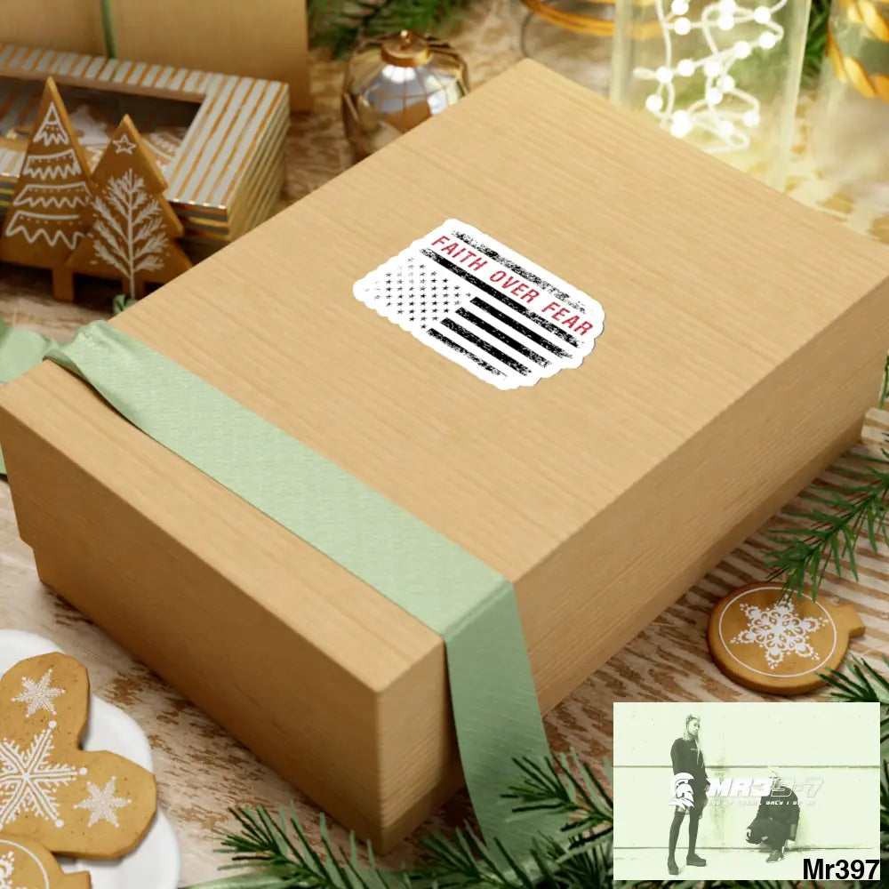 USA Faith over Fear Kiss-Cut Stickers Paper products