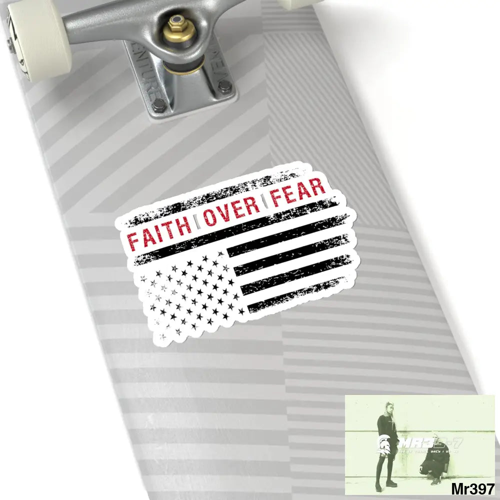 USA Faith over Fear Kiss-Cut Stickers Paper products