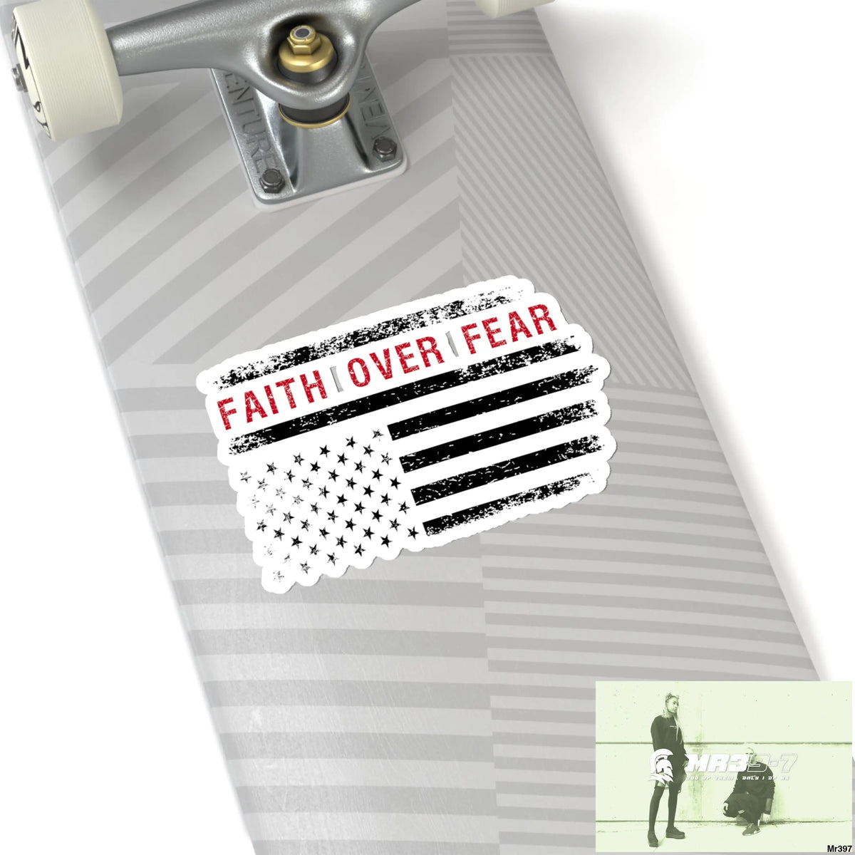 USA Faith over Fear Kiss-Cut Stickers Paper products