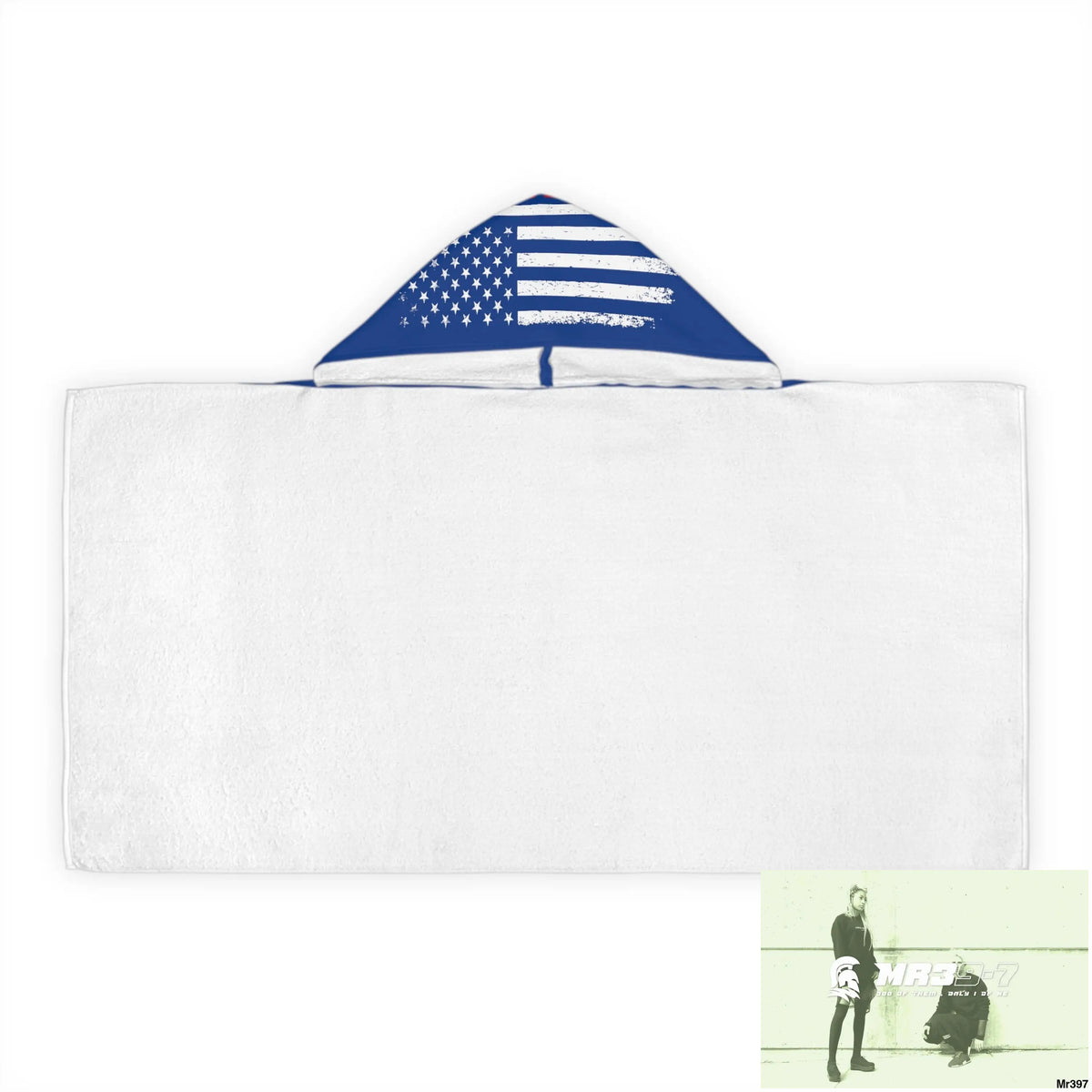 USA Faith over Fear Youth Hooded Towel 24’’ × 48’’ All Over Prints