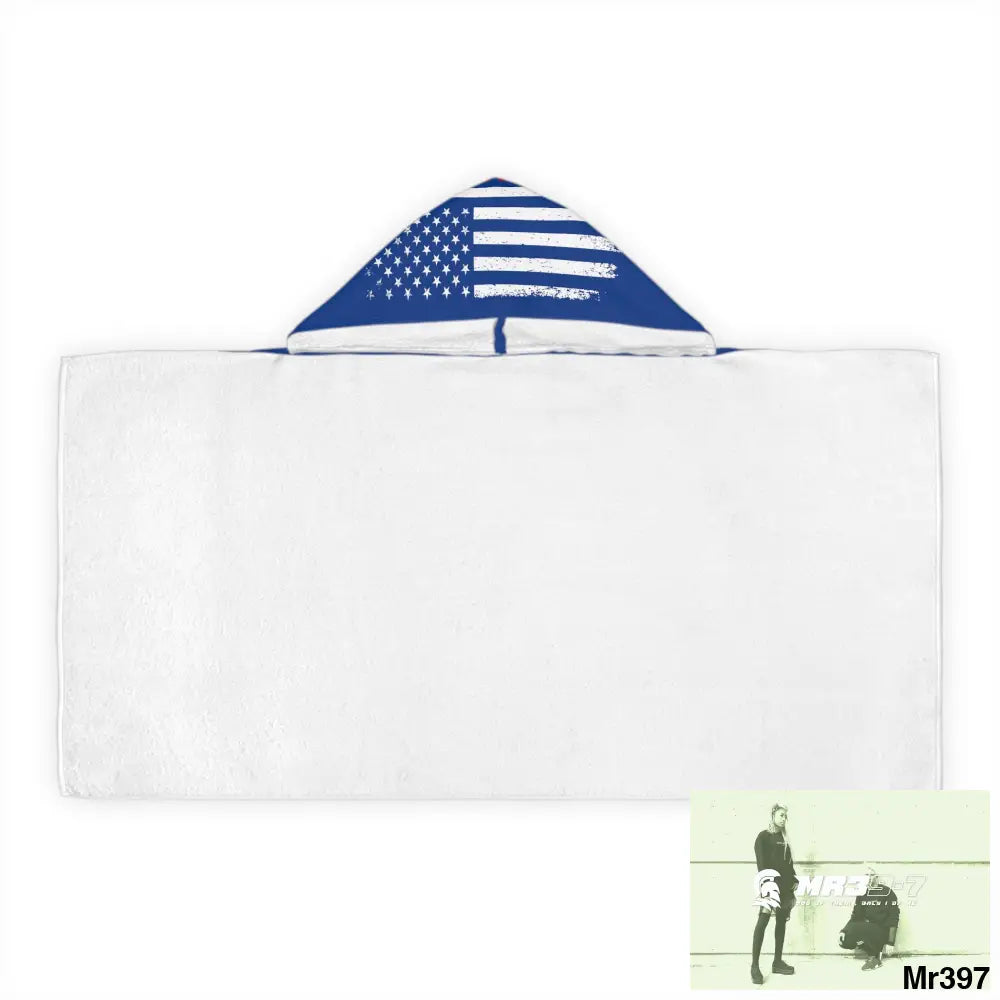 USA Faith over Fear Youth Hooded Towel 24’’ × 48’’ All Over Prints