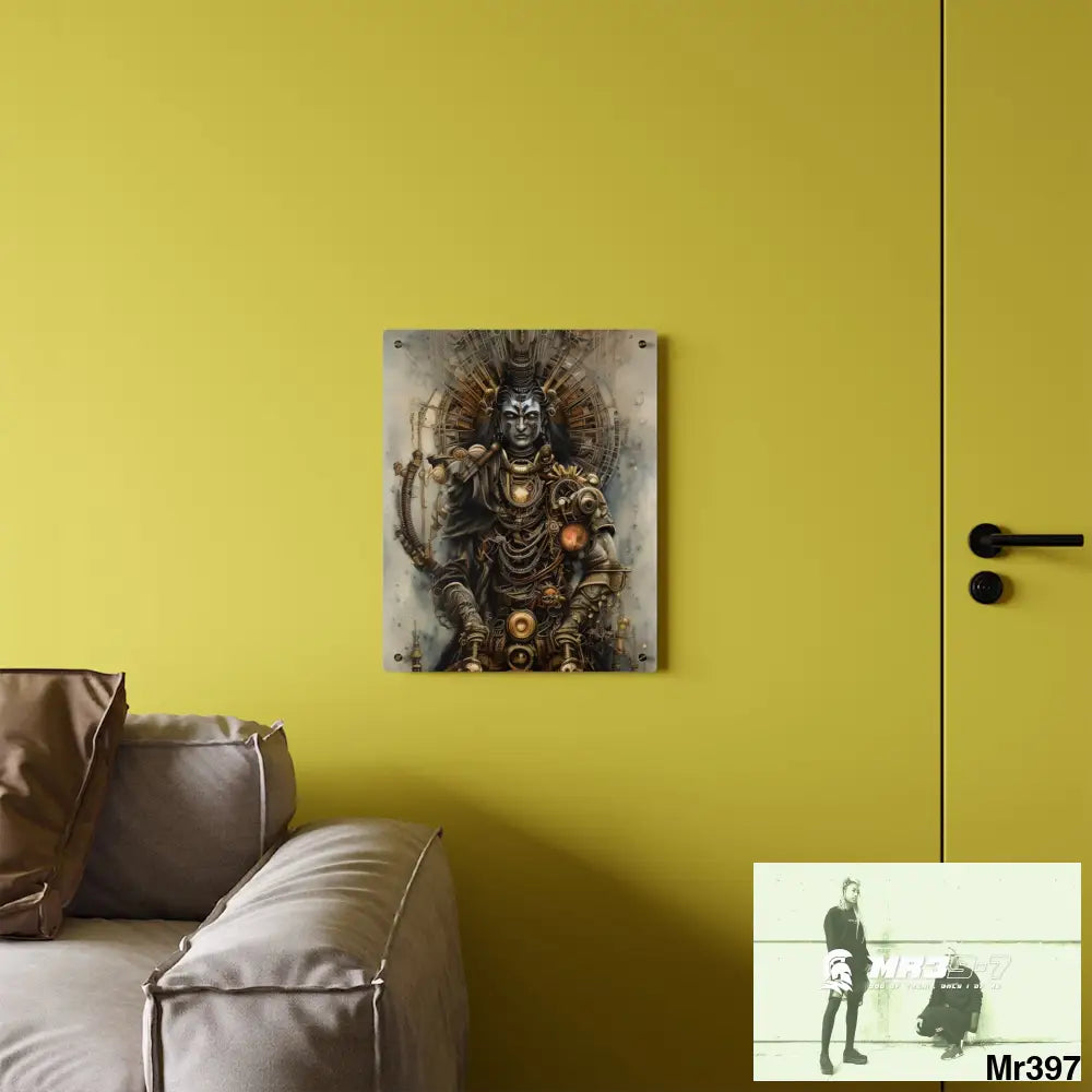 Vishnu and Shiva the Samurai Gods Acrylic Wall Art Panels Home Decor