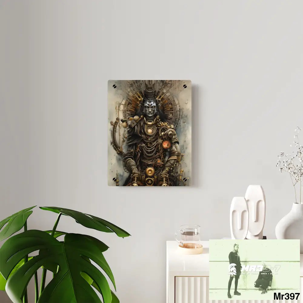 Vishnu and Shiva the Samurai Gods Acrylic Wall Art Panels Home Decor