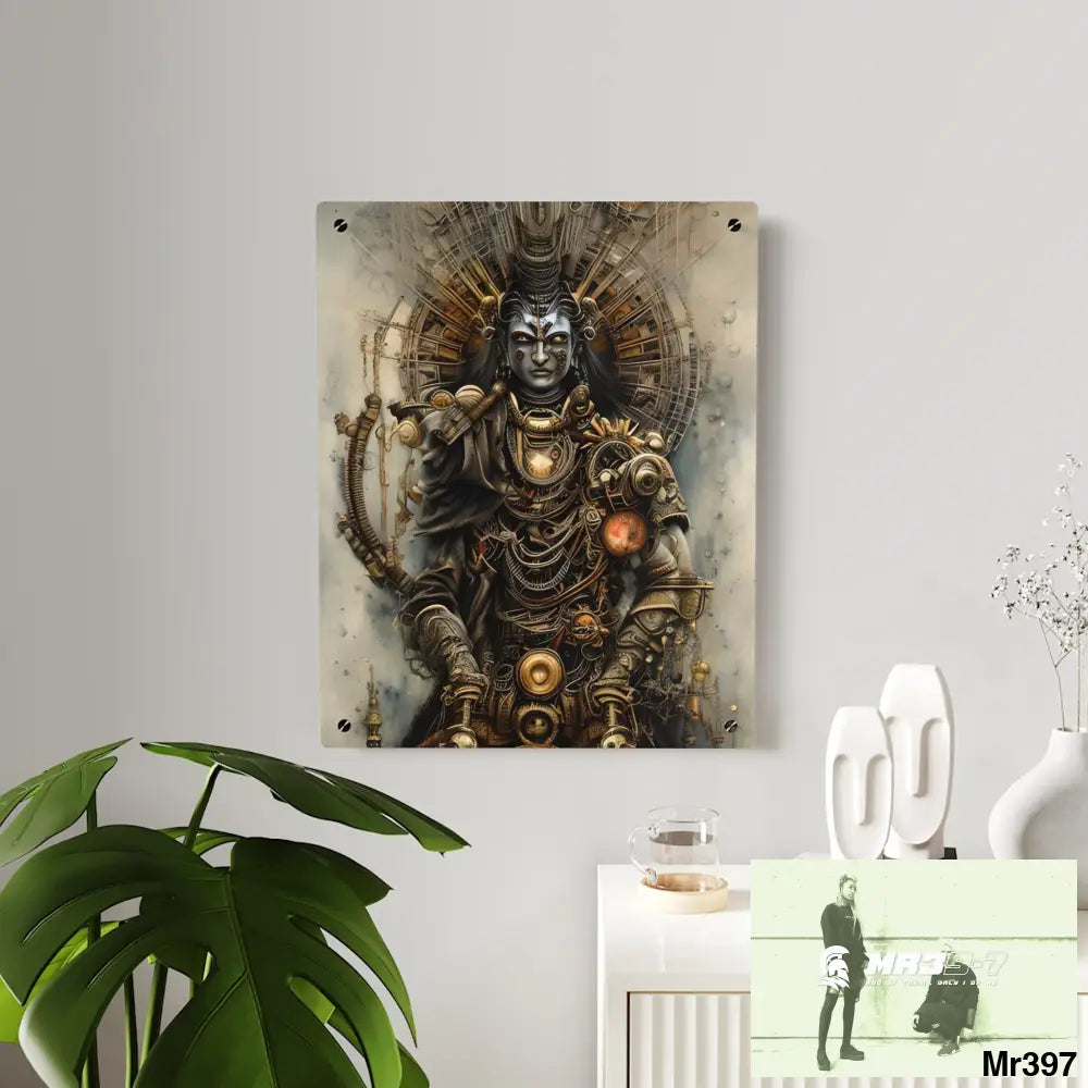 Vishnu and Shiva the Samurai Gods Acrylic Wall Art Panels Home Decor