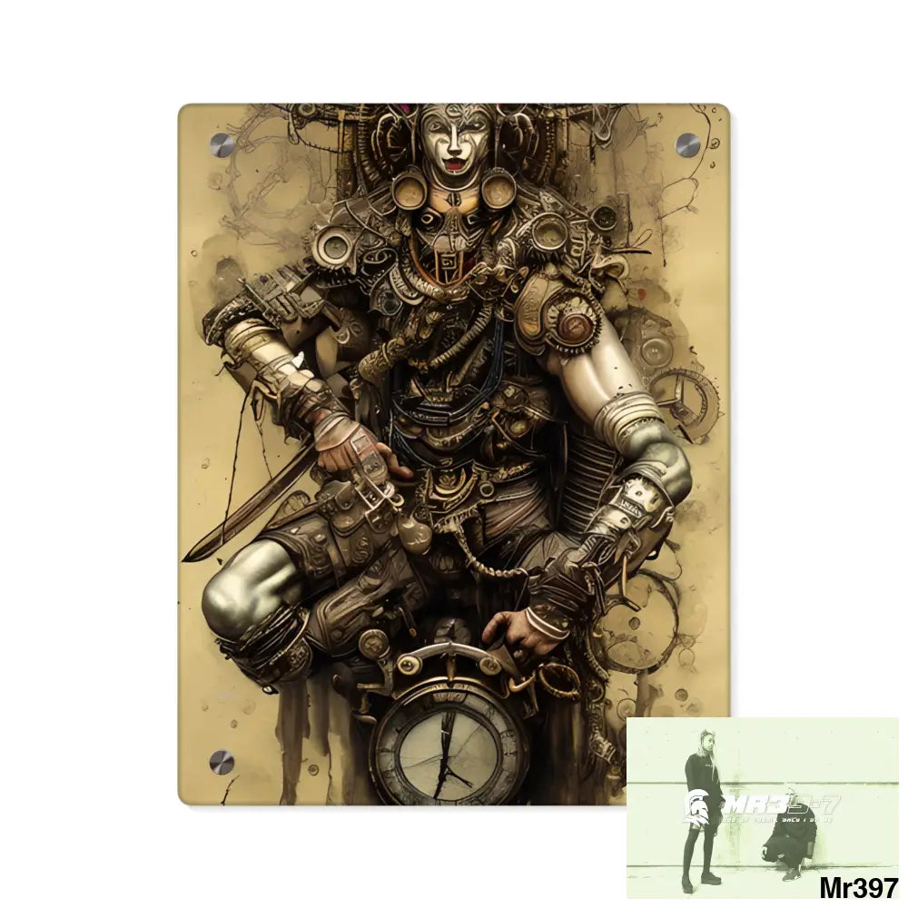 Vishnu and Shiva the Ultimate Samurai Wall Art Panels 11″ x 14″ (Vertical) / 0.25’’ Home Decor