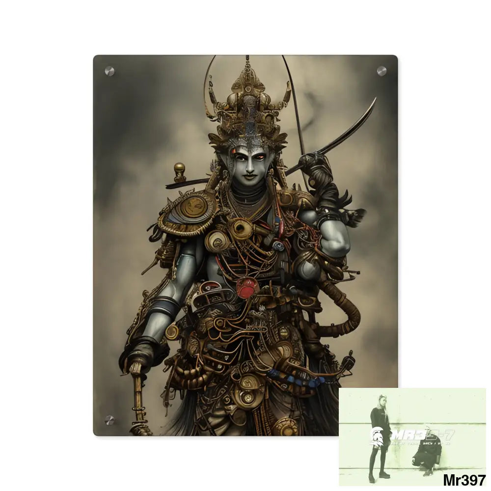 Vishnu Samurai Acrylic Wall Art Panels 16″ x 20″ (Vertical) / 0.25’’ Home Decor