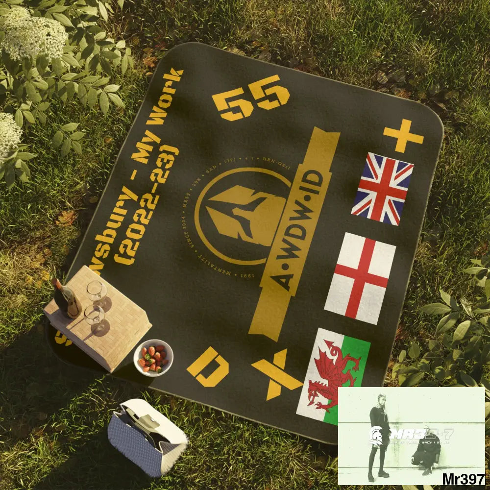 WDW.ID Shrewsbury Picnic Blanket 61’’ × 51’’ Home Decor