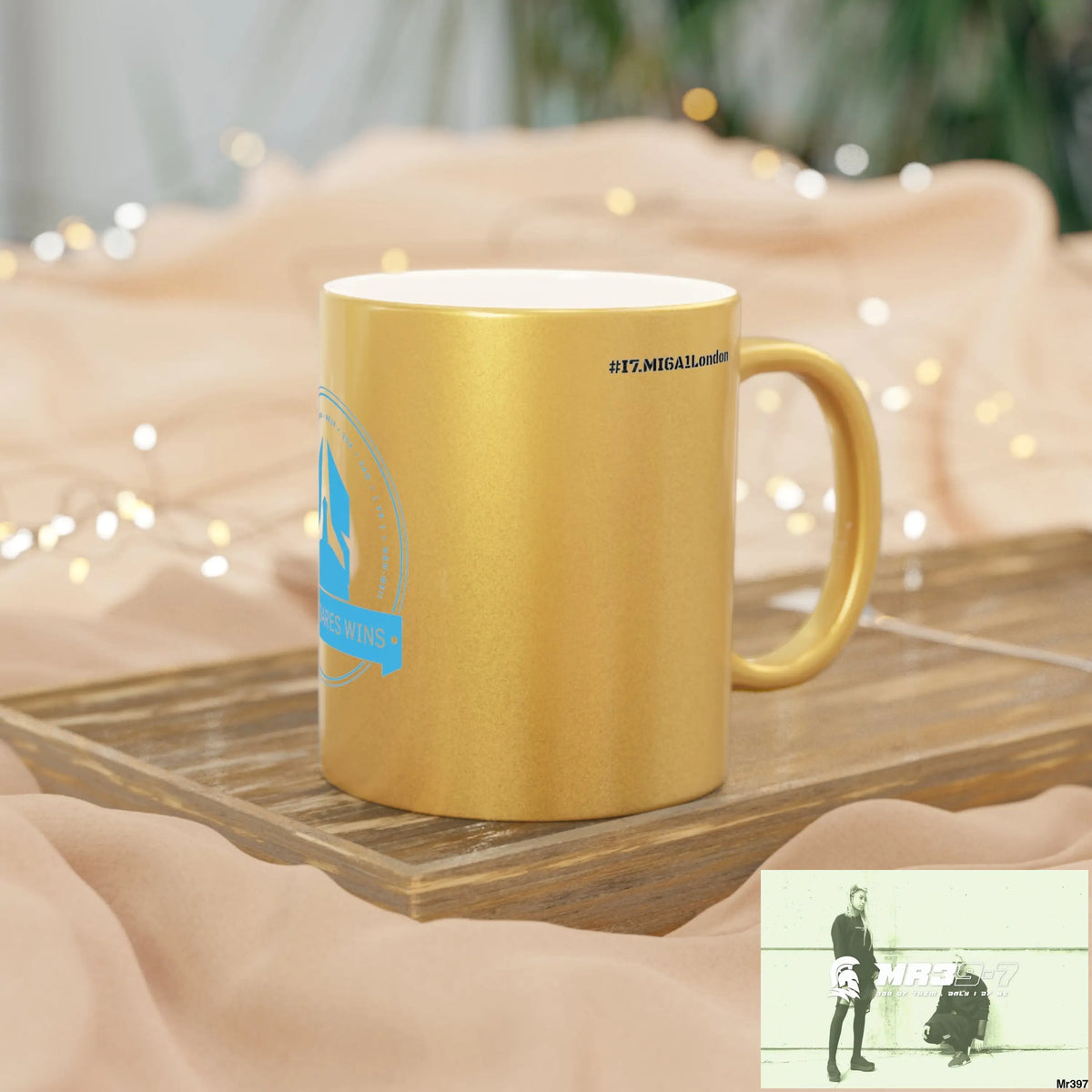 Who Dares Wins #I7MI6A1London Metallic Mug (Silver\Gold) Mug