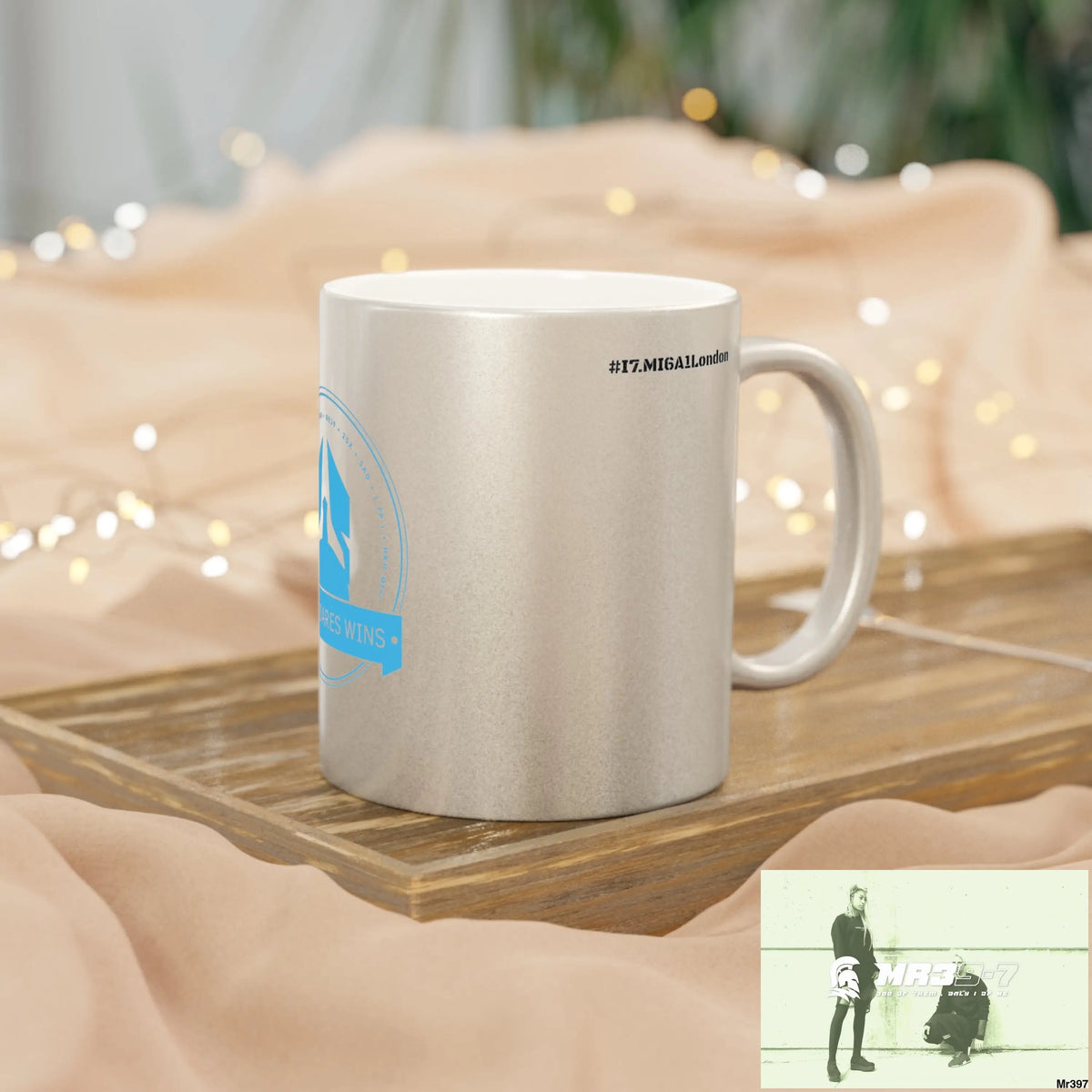Who Dares Wins #I7MI6A1London Metallic Mug (Silver\Gold) Mug
