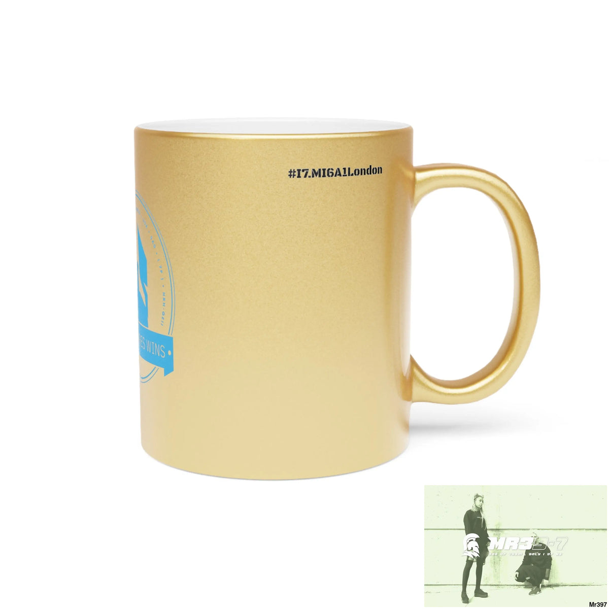 Who Dares Wins #I7MI6A1London Metallic Mug (Silver\Gold) Mug
