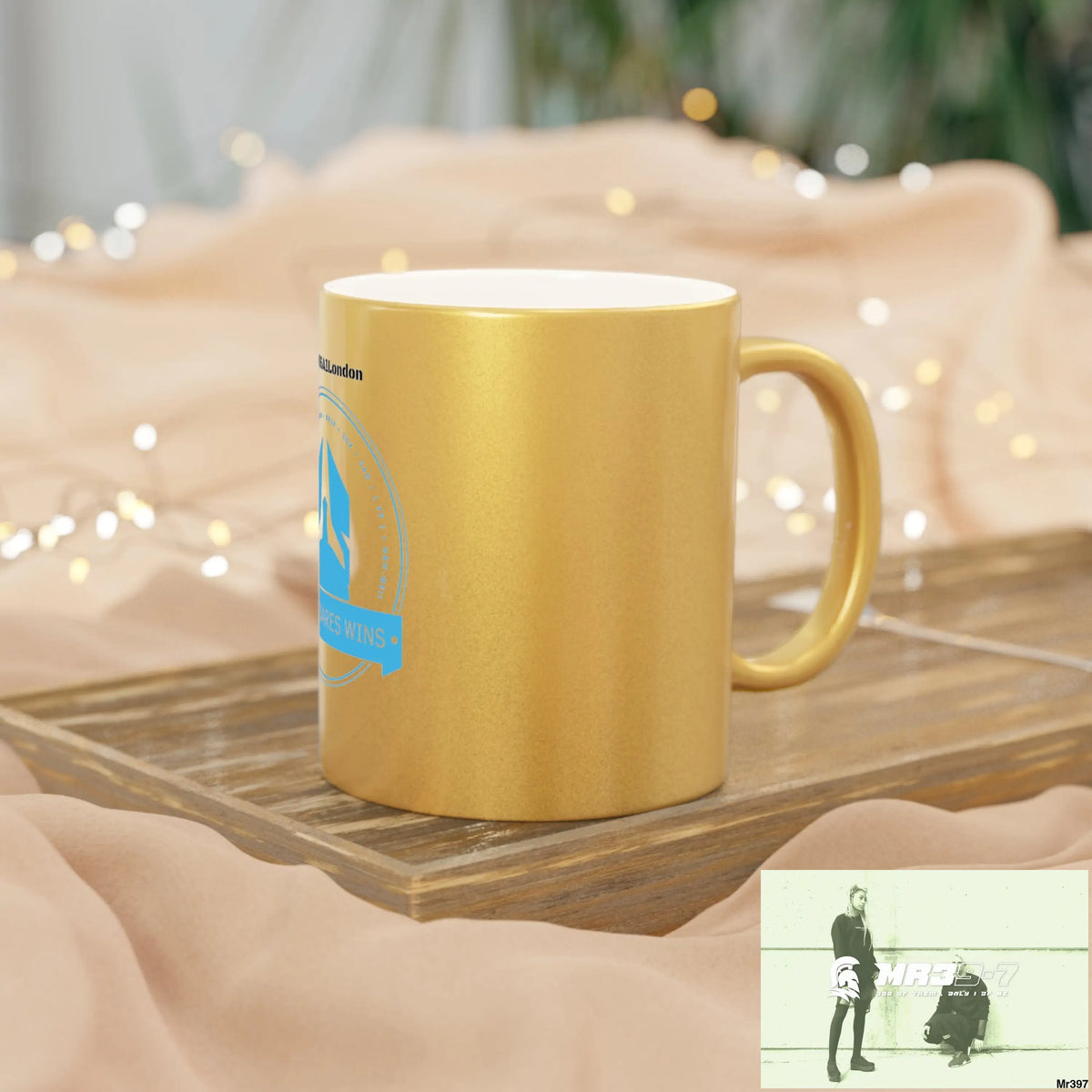 Who Dares Wins #I7MI6A1London Metallic Mug (Silver\Gold) Mug